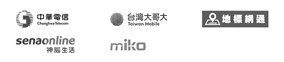 中華電信LOGO,台灣大哥大LOGO,地標網通LOGO,MikoLOGO